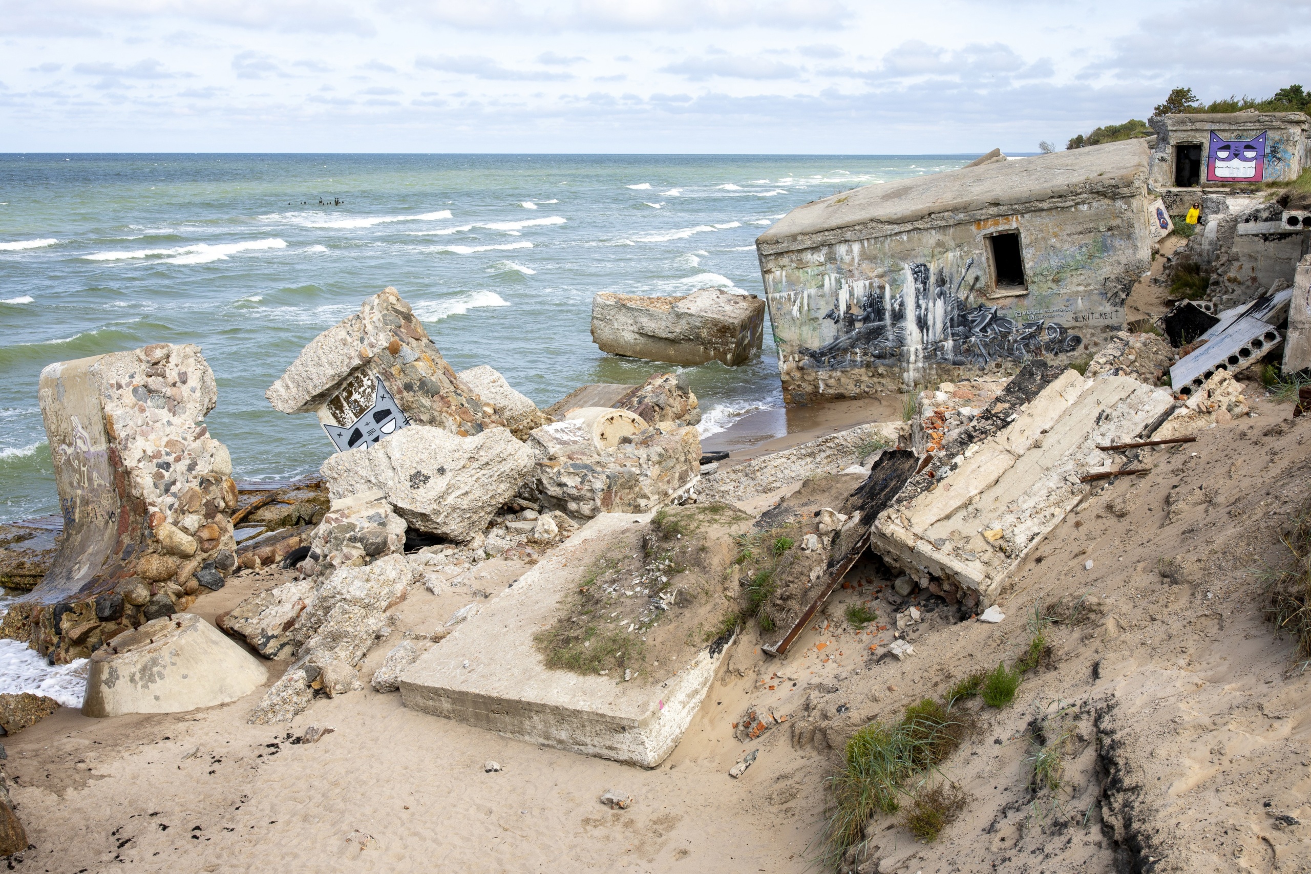 Liepaja -  Wysadzone fortyfikacje